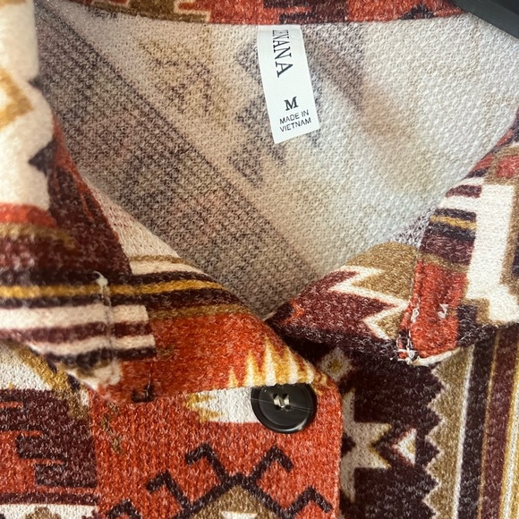 Zenana Outfitters Multicolor Patterned Jacket - Picture 2 of 3